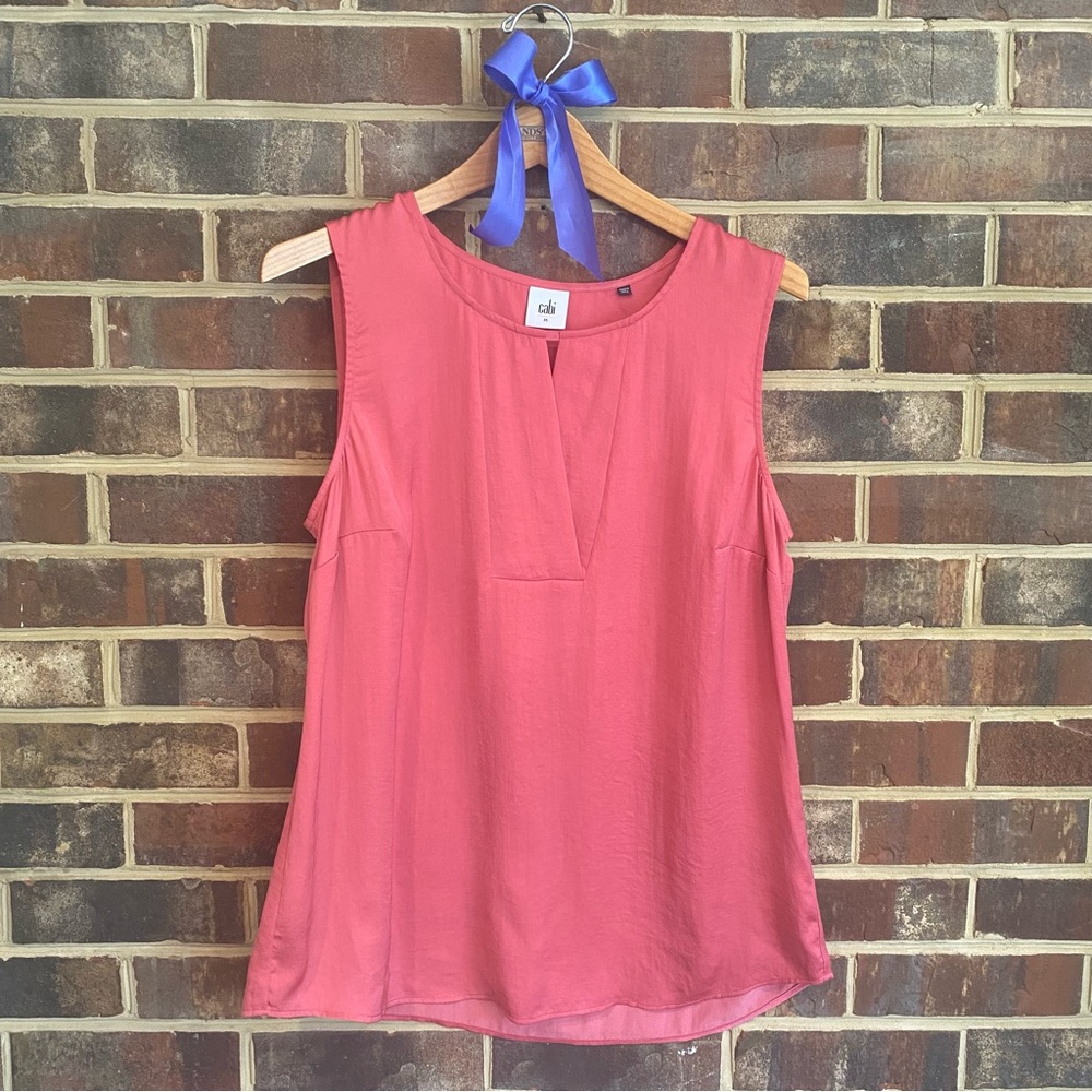 NWOT Cabi Pink Sleeveless Blouse